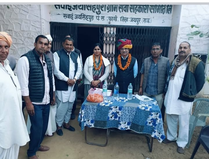 सवाई जयसिंहपुर में गोदाम स्वीकृति, सहकारिता विभाग के एमडी और डीआर मैम को सम्मानित
