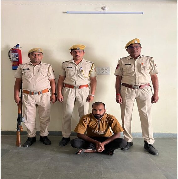 फिरोती मांगने के मामलें मे हिस्ट्रीशटर आरोपी को किया गिरफ्तारः